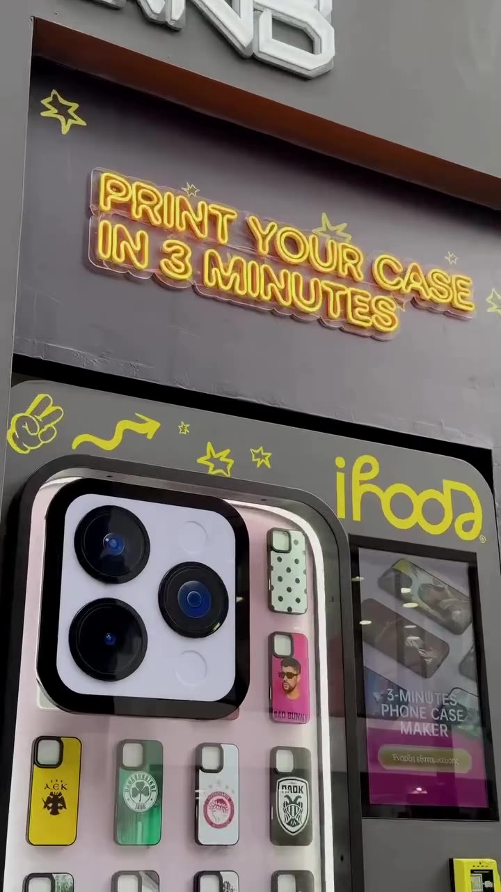 Phone case vending machine video by @mobilandstores