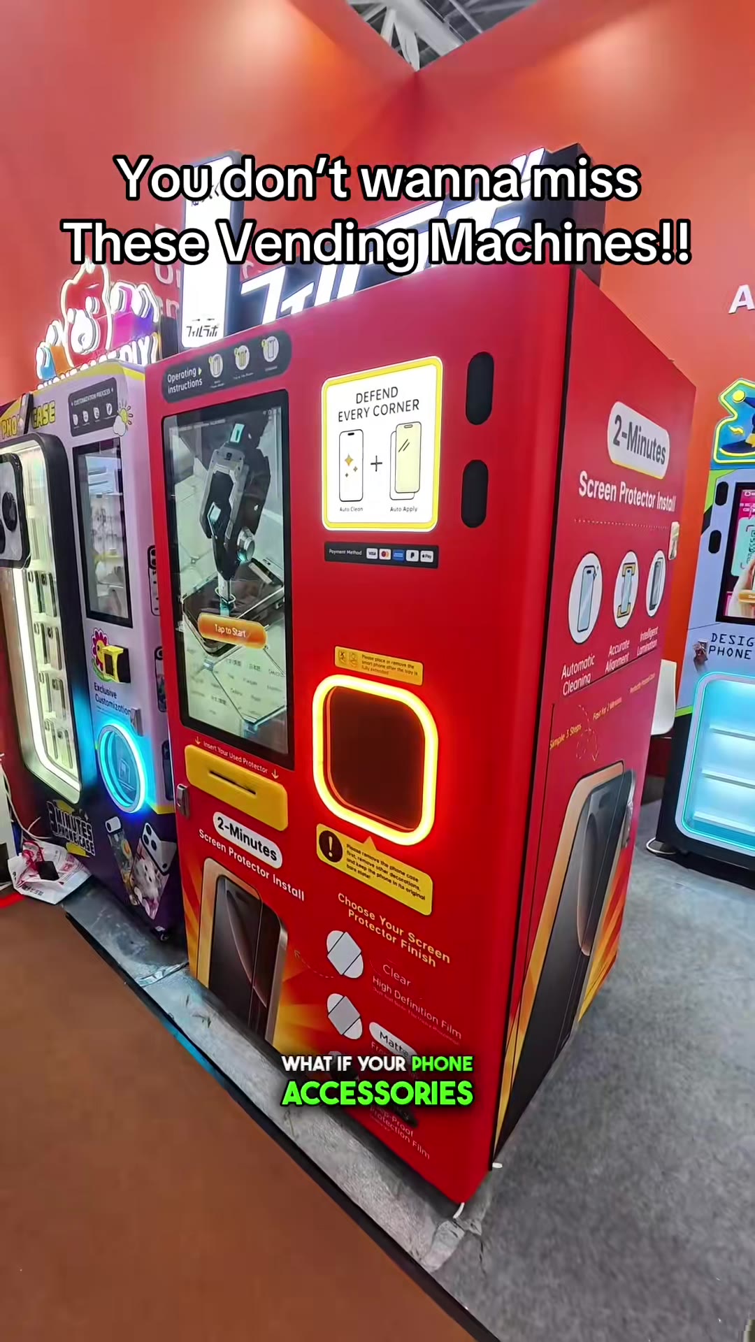 Phone case vending machine video by @chinavista.en