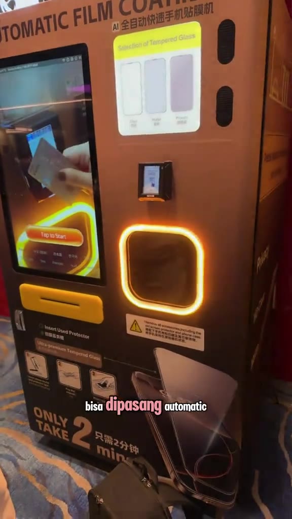 Screen protector vending machine video by @jacquelinewijaya88